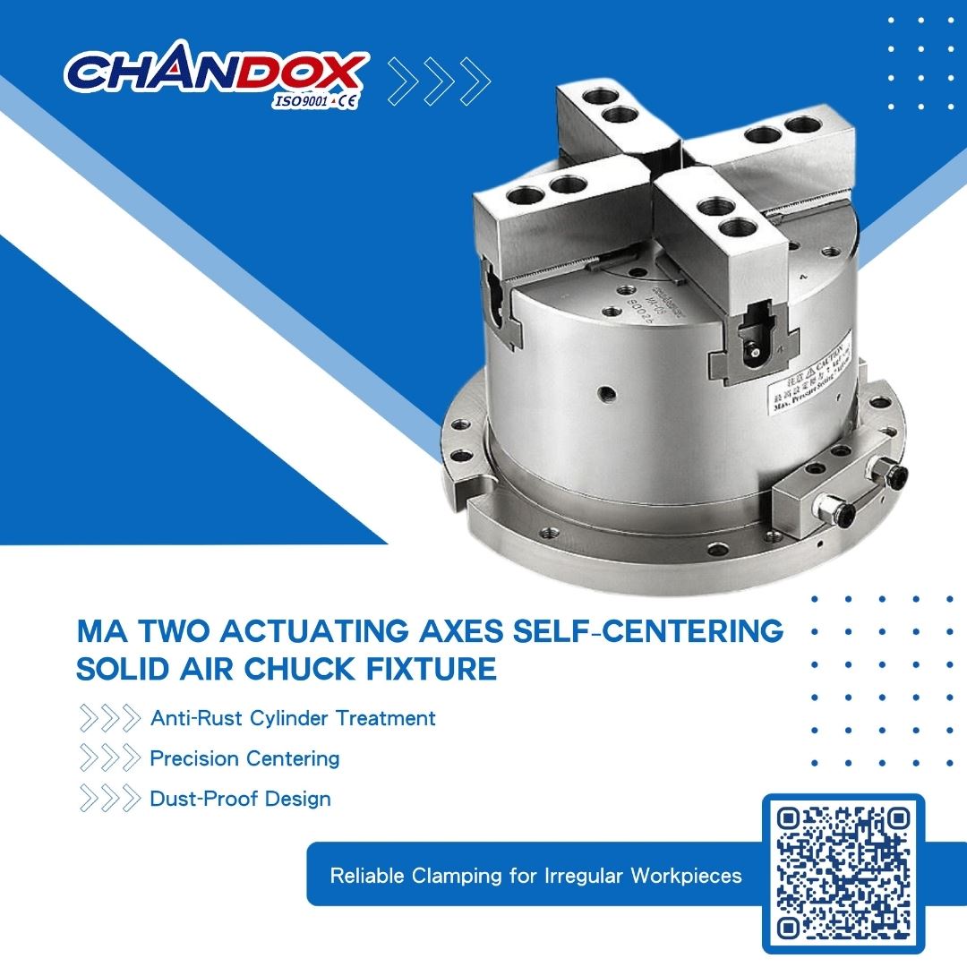 Floating Alignment Chuck Self-Centering Air Chuck Fixture | Dual-Axis CNC Clamping Solution for ...